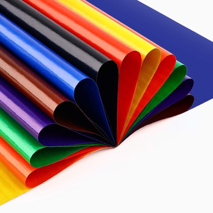 Бумага цветная А4 мелованная 16л 8 цв двусторонняя БукиБяки Бумага цветная А4 мелованная 16л 8 цв двусторонняя БукиБяки