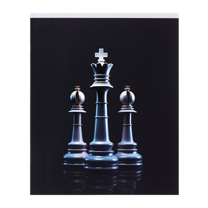 Тетрадь 96 листов в клетку Calligrata Тетрадь 96 листов в клетку Calligrata "Шахматы", обложка мелованный картон, матовая ламинация + выборочный УФ-лак, блок офсет МИКС