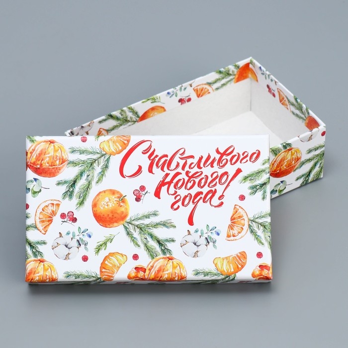 Набор подарочных коробок 10 в 1 «Новогодняя акварель», 12 х 7 х 4 - 32.5 х 20 х 12.5 см, Новый год