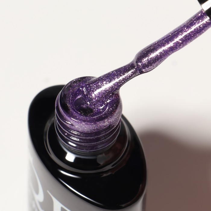 Гель лак для ногтей, «CHROME», шиммерный, 3-х фазный, 8мл, LED/UV, цвет сиреневый (003)