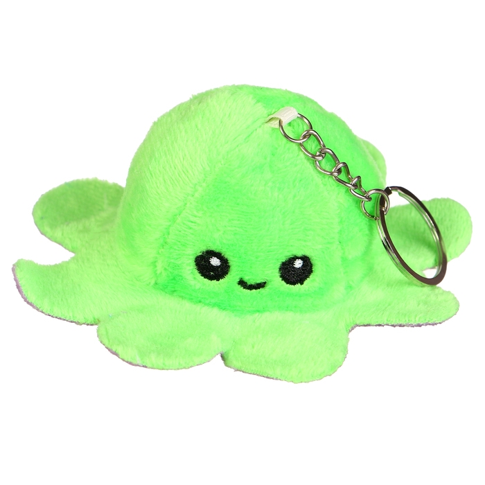 Мягкая игрушка-трансформер «Осьминог-перевёртыш», 12 см, на брелоке, цвета МИКС