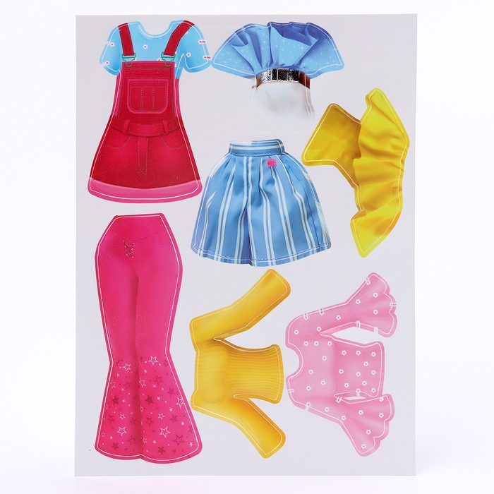 Игра на липучках развивающая. Весёлые липучки «Наряди куклу» Игра на липучках развивающая. Весёлые липучки «Наряди куклу»