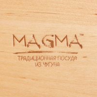 Сковорода чугунная Magma «Далат», 18×12×3 см, индукция, цвет чёрный