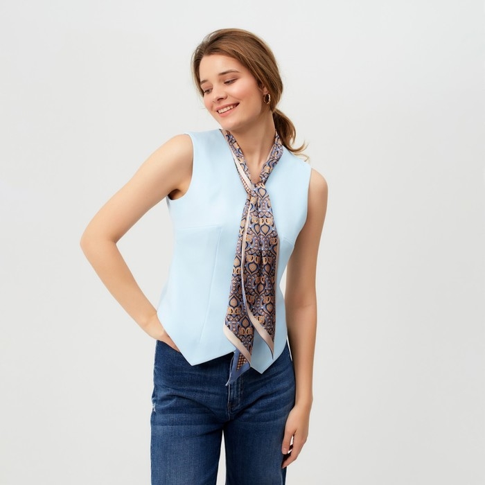 Платок женский MINAKU р-р 14*145 см, цвет бежевый Платок женский MINAKU р-р 14*145 см, цвет бежевый