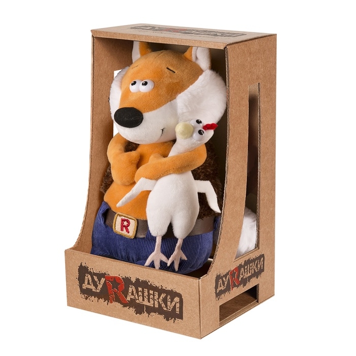 Мягкая игрушка  Мягкая игрушка "Ловкий Лис и Курица", 24 см MT-MRT-D04202307-24