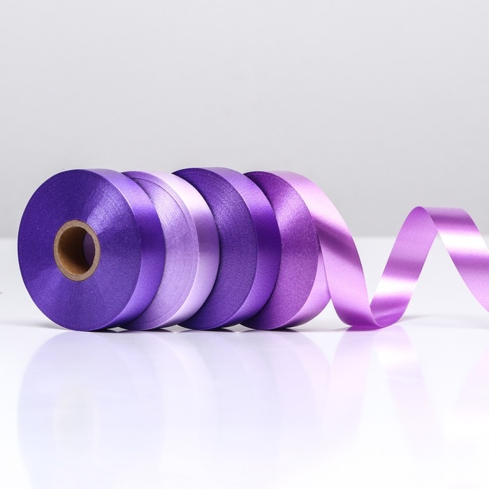 Новый год. Лента для декора и подарков, сиреневый, 2 см х 45 м Новый год. Лента для декора и подарков, сиреневый, 2 см х 45 м