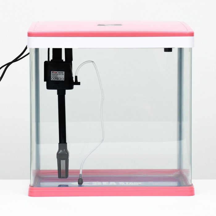 Аквариум SeaStar HX-390F в комплекте: LED-лампа 3х цветная, 7 режимов, фильтр, 30 л, красный 99336 Аквариум SeaStar HX-390F в комплекте: LED-лампа 3х цветная, 7 режимов, фильтр, 30 л, красный 99336