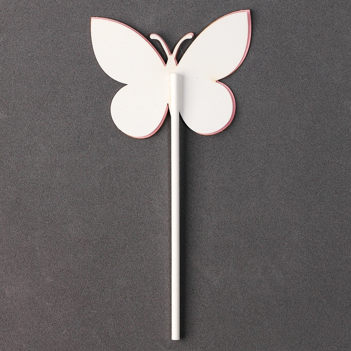 Набор топперов «Бабочки», набор 5 шт., цвет розовый Набор топперов «Бабочки», набор 5 шт., цвет розовый