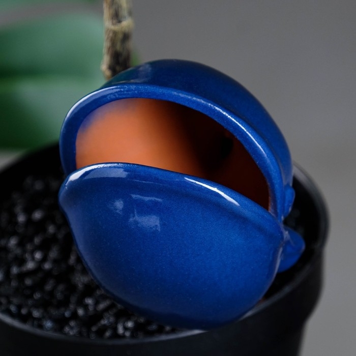 Ороситель  Ороситель "Кит" для комнатных и садовых растений Кунгурская керамика, 0.2 л, 19 см, синий