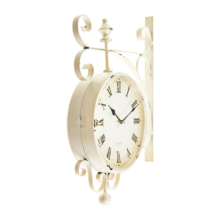 Часы настенные двусторонние, на подвесе Часы настенные двусторонние, на подвесе "Мерано", дискретный ход, d-24 см, 46 х 29 см, 1 АА