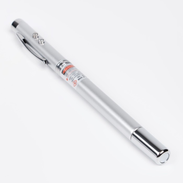 Лазерная указка, выдвижная, 3 в 1:  670 нм, 3 LR44, красный луч, 15 х 1 см Лазерная указка, выдвижная, 3 в 1:  670 нм, 3 LR44, красный луч, 15 х 1 см