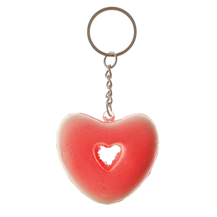 Мялка-сквиш «Сердечко», на брелоке, цвета МИКС Мялка-сквиш «Сердечко», на брелоке, цвета МИКС