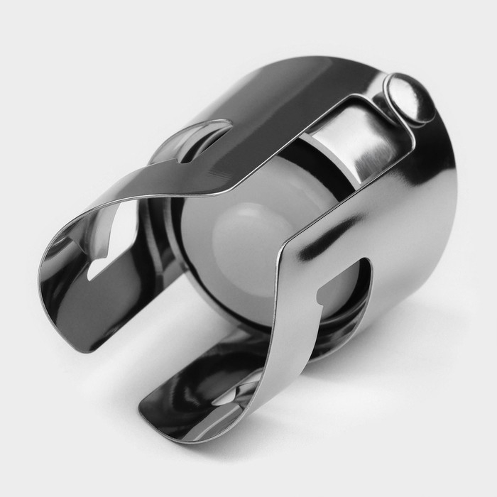 Пробка для бутылки раздвижная Magistro, 4×4×5,5 см, цвет серебристый Пробка для бутылки раздвижная Magistro, 4×4×5,5 см, цвет серебристый