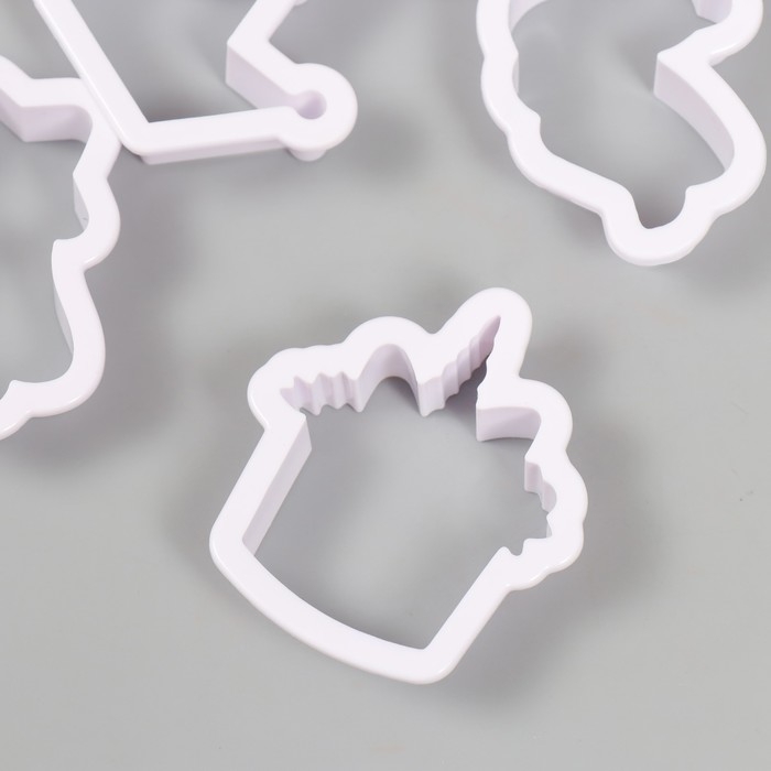 Каттеры для полимерной глины Каттеры для полимерной глины "Единороги и облака" набор 8 шт