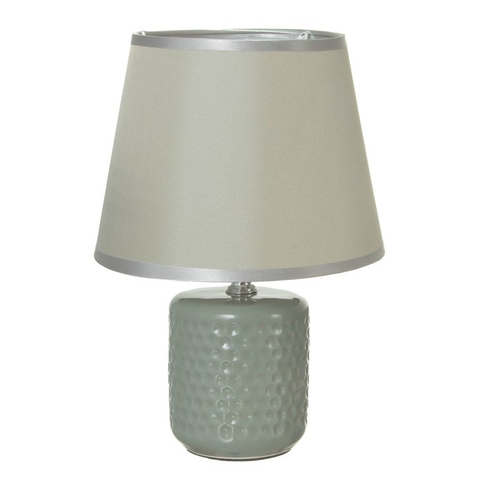 Настольная лампа Настольная лампа "Манолия" Е14 40Вт серый 18х18х27 см RISALUX