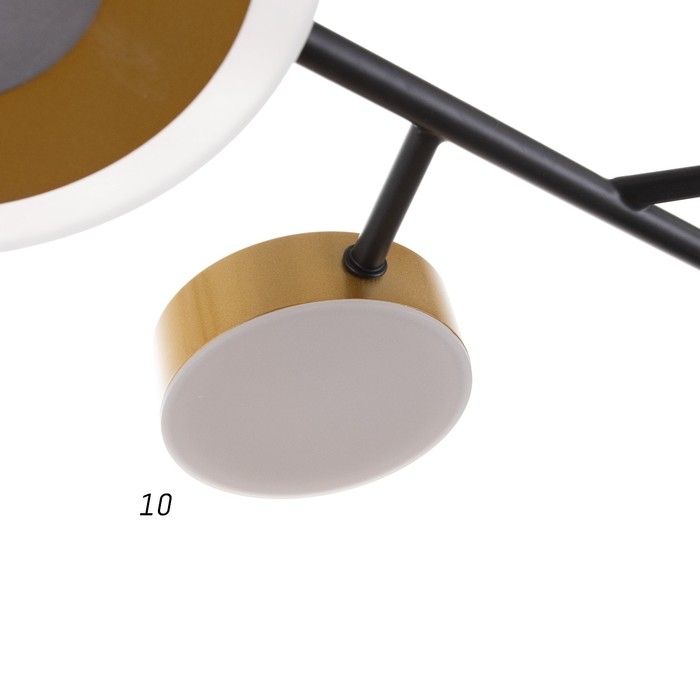 Люстра с ПДУ 2300/7GD LED 150Вт 3000-6000К золото 75х75х9 см BayerLux