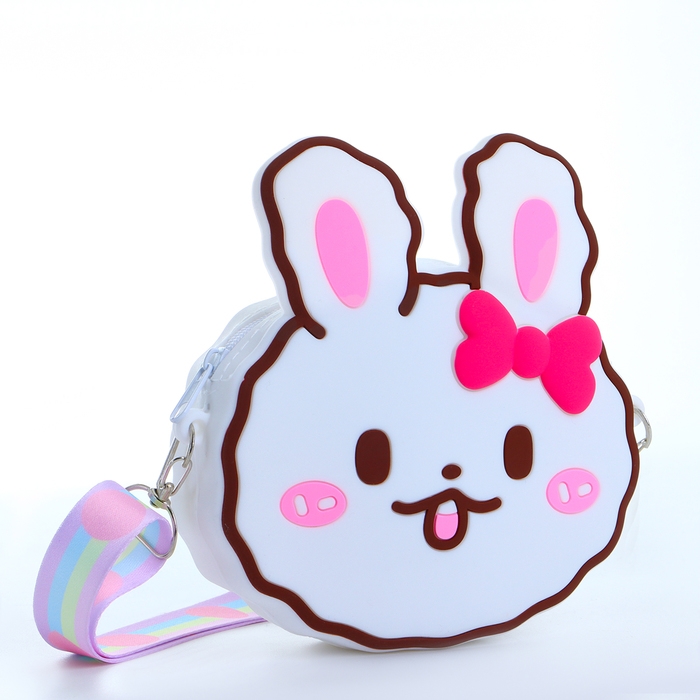 Сумка детская на молнии «Выбражулька», цвет белый