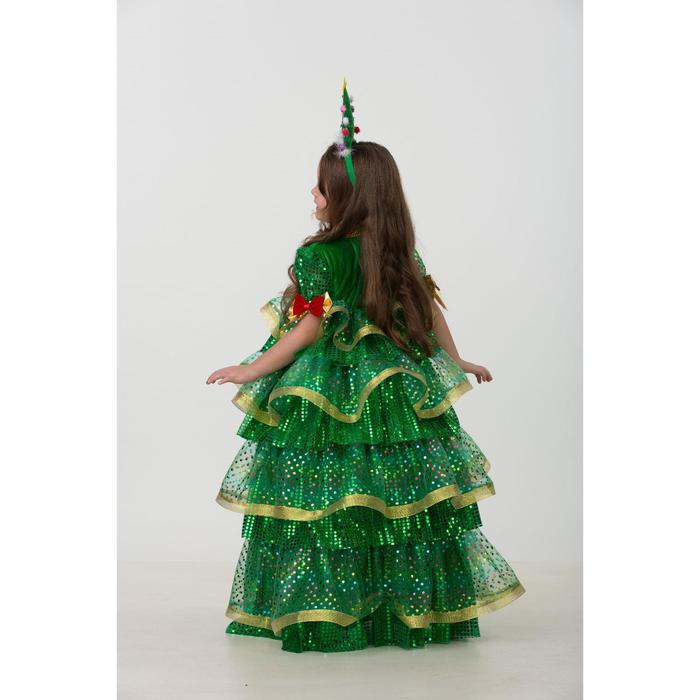 Карнавальный костюм «Ёлочка-Царица», платье, ободок, размер 30, рост 116 см Карнавальный костюм «Ёлочка-Царица», платье, ободок, размер 30, рост 116 см