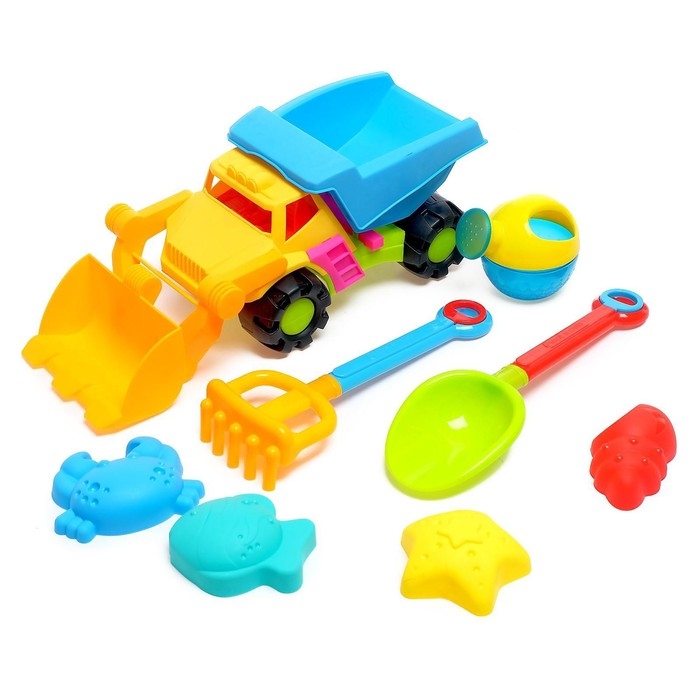 Песочный набор &laquo;Супергрузовик&raquo;, 6 предметов, цвета МИКС
