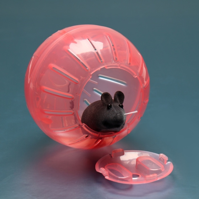 Шар для грызунов 10 см, красный Шар для грызунов 10 см, красный