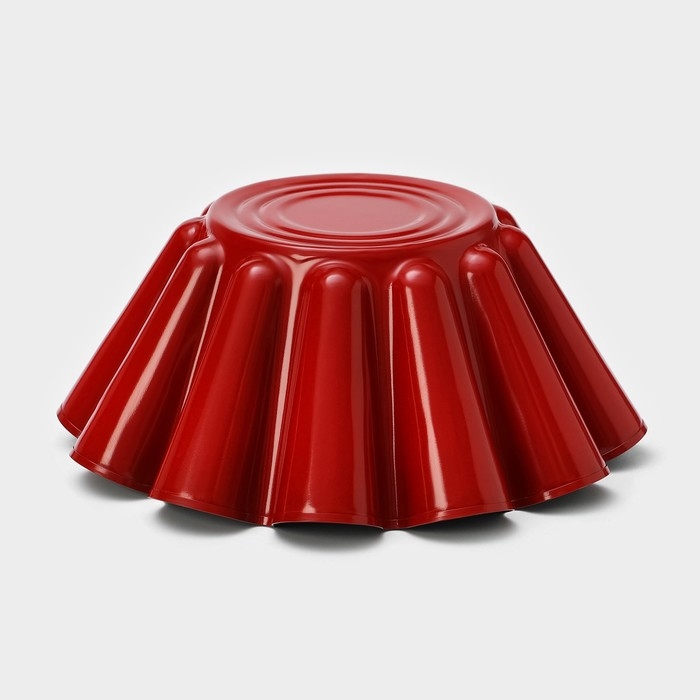 Форма для ромовой бабы и кулича «Бутон», 19,5×9 см, антипригарное покрытие, цвет бордовый Форма для ромовой бабы и кулича «Бутон», 19,5×9 см, антипригарное покрытие, цвет бордовый