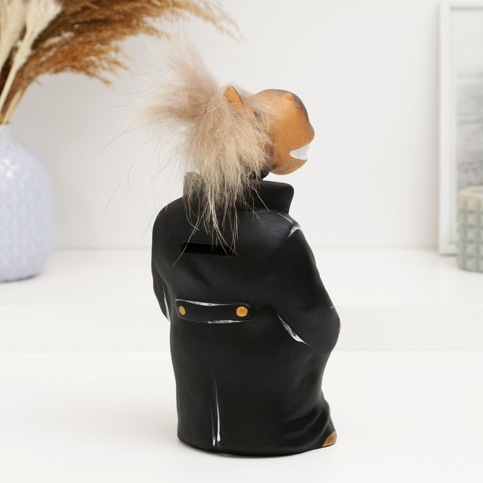 Копилка Копилка "Конь в пальто" 10х11х22см, черный