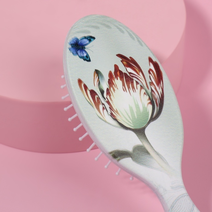 Расчёска массажная, 5,5 × 16 см, рисунок МИКС