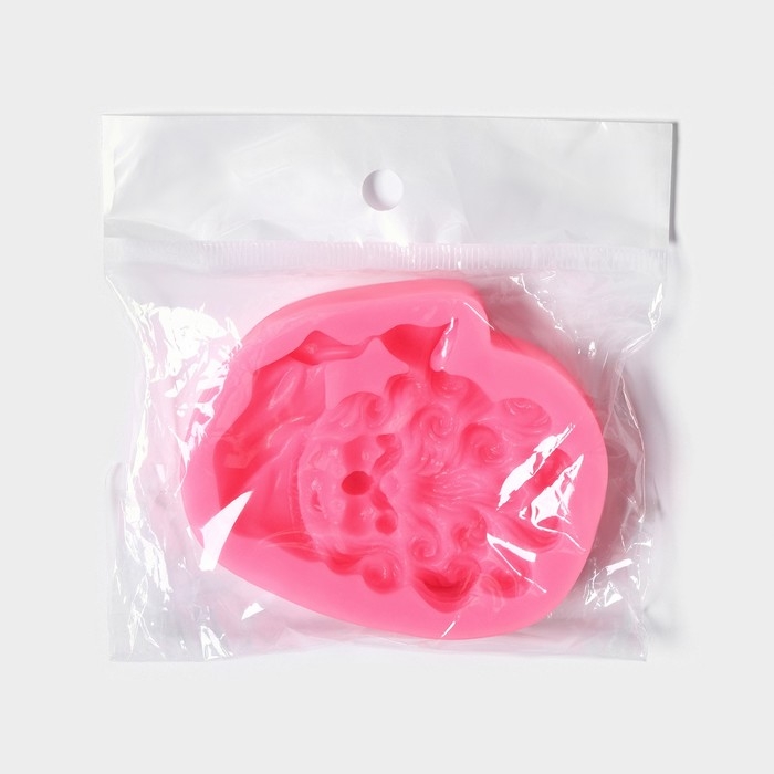 Молд новогодний «Санта», силикон, 8,2×7×1,5 см, цвет МИКС Молд новогодний «Санта», силикон, 8,2×7×1,5 см, цвет МИКС