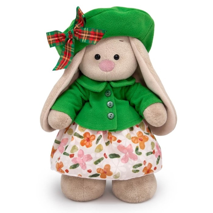 Мягкая игрушка «Зайка Ми в зелёной курточке и берете», 32 см Мягкая игрушка «Зайка Ми в зелёной курточке и берете», 32 см
