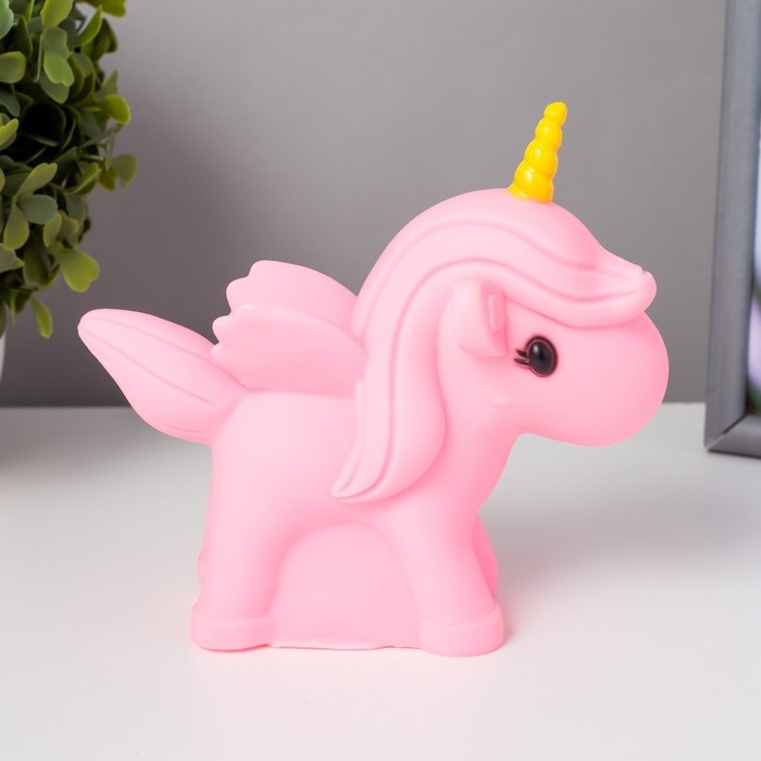 Ночник пластик "Единорог с крылышками" МИКС  LEDх1 17х6х14,5 см RISALUX