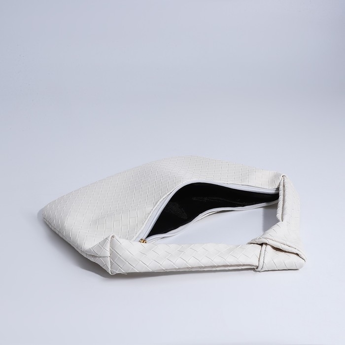 Сумка-багет на молнии, цвет белый Сумка-багет на молнии, цвет белый