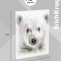 Тетрадь 48 листов в клетку ErichKrause Whiteout, 60 г/м&sup2;, обложка мелованный картон, МИКС