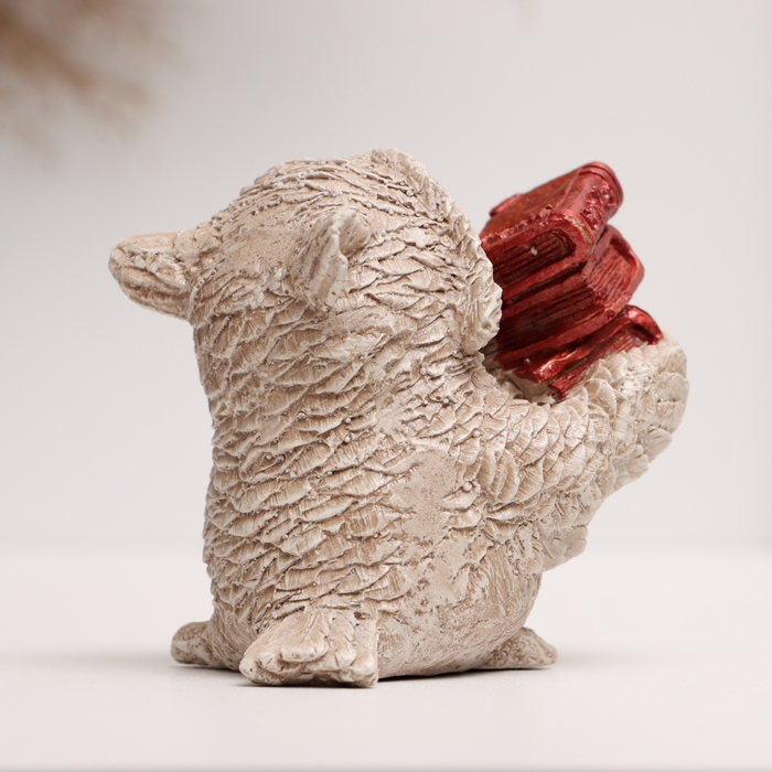 Фигура "Сова с книгами" 10х8х6см