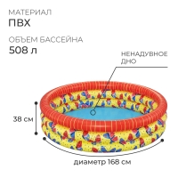 Бассейн надувной «Бабочка», 168 х 38 см, 51202