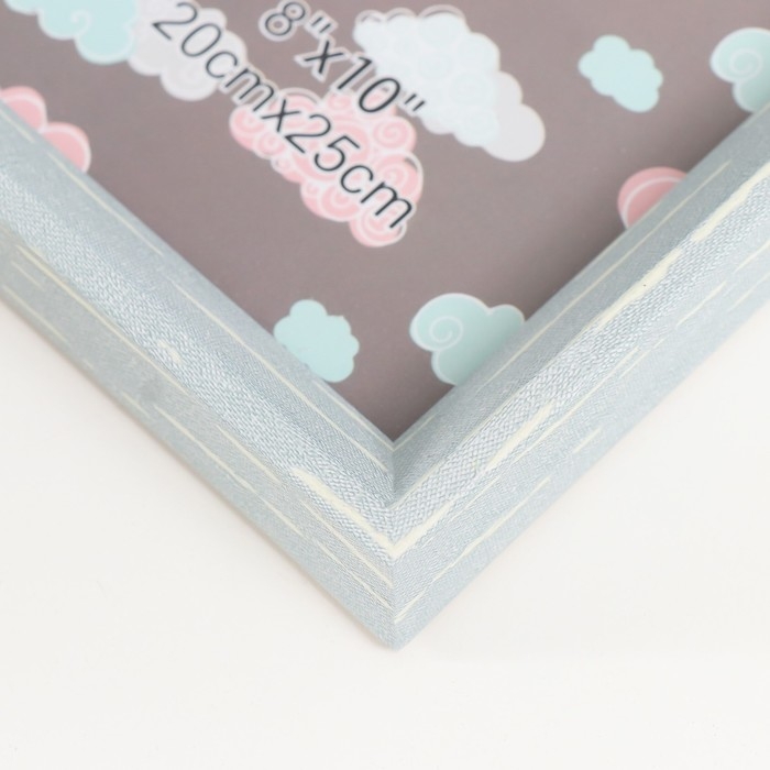 Фоторамка пластик 20х25 см Фоторамка пластик 20х25 см "Скандинавия" серо-голубая 27,6х22,5 см