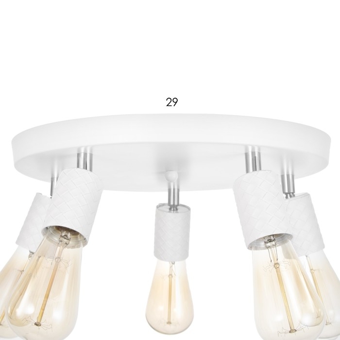 Спот Спот "Скин" 5хЕ27 40Вт белый 38х38х16см