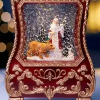 Светодиодная фигура &laquo;Граммофон&raquo; 36&times;16&times;9 см, от батареек 3хААА, музыка, USB, свечение тёплое белое