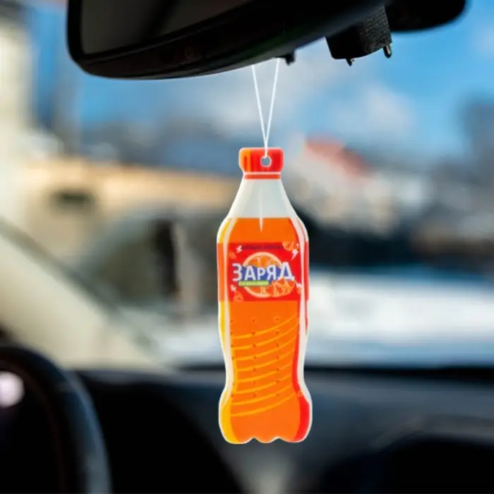 Ароматизатор подвесной Grand Caratt Газировка, Апельсин картонный Ароматизатор подвесной Grand Caratt Газировка, Апельсин картонный