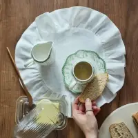 Молочник WY Bloomware, 250 мл, фарфор, белый, зелёный