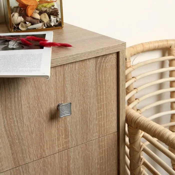 Ручка-кнопка ТУНДРА РК021CP, цвет хром