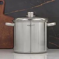 Кастрюля Катунь &laquo;Гретта&raquo;, 7.3 л, d=22 см, с крышкой, капсульное дно, индукция, нержавеющая сталь, AISI - 201, хромированная