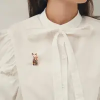 Брошь &laquo;Кошка&raquo;, расписная, цветная в золоте