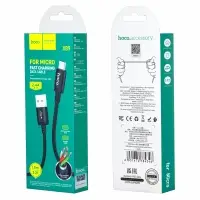 Кабель X89 USB Micro USB 1M 2.4A HOCO черный