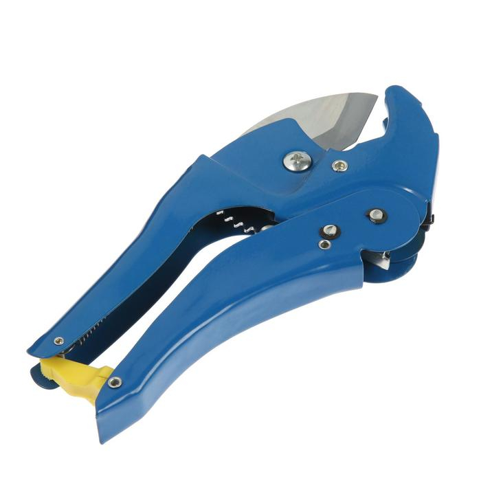 Ножницы для резки труб ТУНДРА по пластику, усиленные, полуавтомат, до 42 мм Ножницы для резки труб ТУНДРА по пластику, усиленные, полуавтомат, до 42 мм