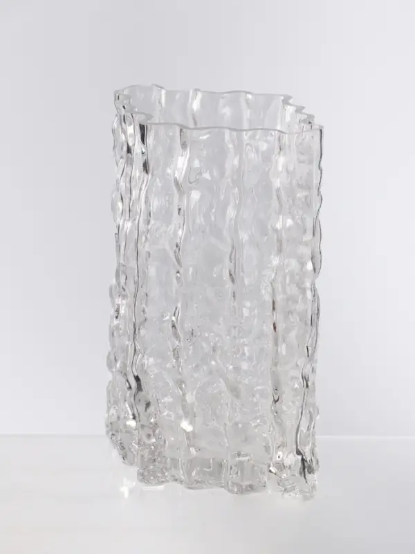 Ваза «Силвио», 20.5×15 см, стекло, прозрачная