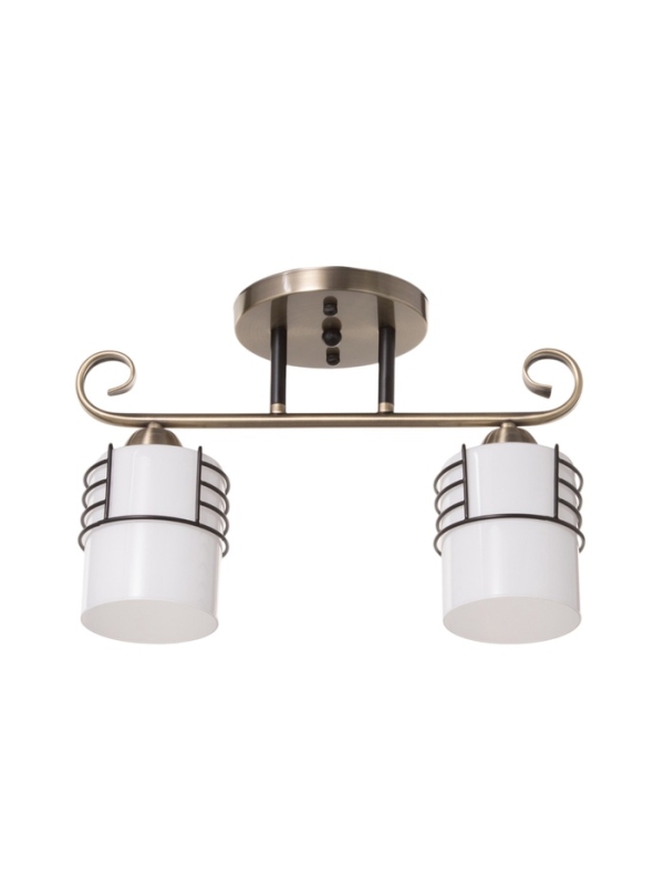 Люстра Люстра "Кипр" 2х40Вт Е27 латунь/черный 36,5х15х26см