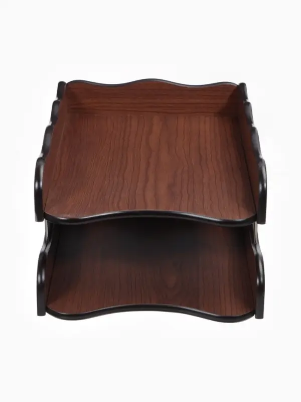 Органайзер 2 секции, для бумаг, Венге, 25&times;35&times;16 см