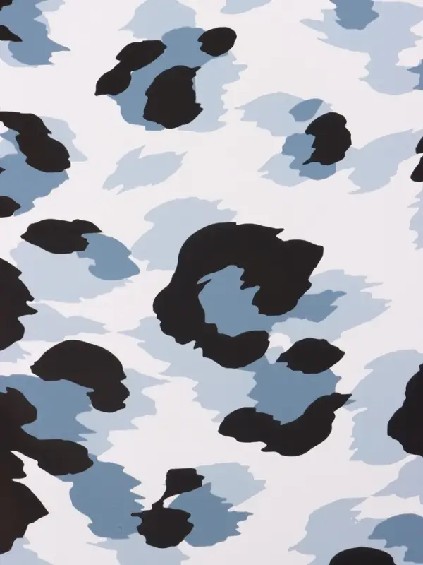 Пленка для цветов, "Эклер", бело-синий, 57х57 см