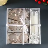 Набор свечей &laquo;Новогодние свечи и подсвечники&raquo;, 8 шт., 15.8&times;16.8&times;3.3 см