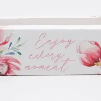 Коробка для макарун, кондитерская упаковка «Enjoy», 18 х 5.5 х 5.5 см